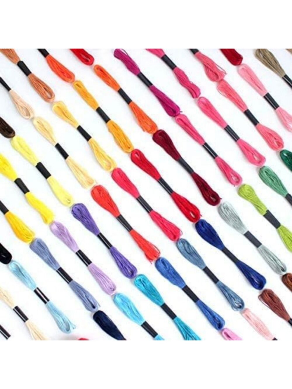 Rainbow Embroidery Floss Set - 447 Cotton Skeins for Cross Stitch & Crafting - Picture 8 of 8
